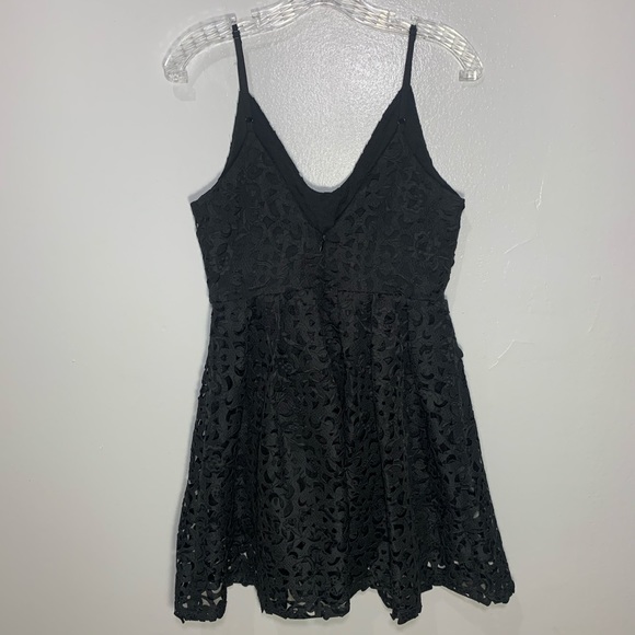 Revolve Lucy Paris Laser Cut Dress in Black - Picture 9 of 11